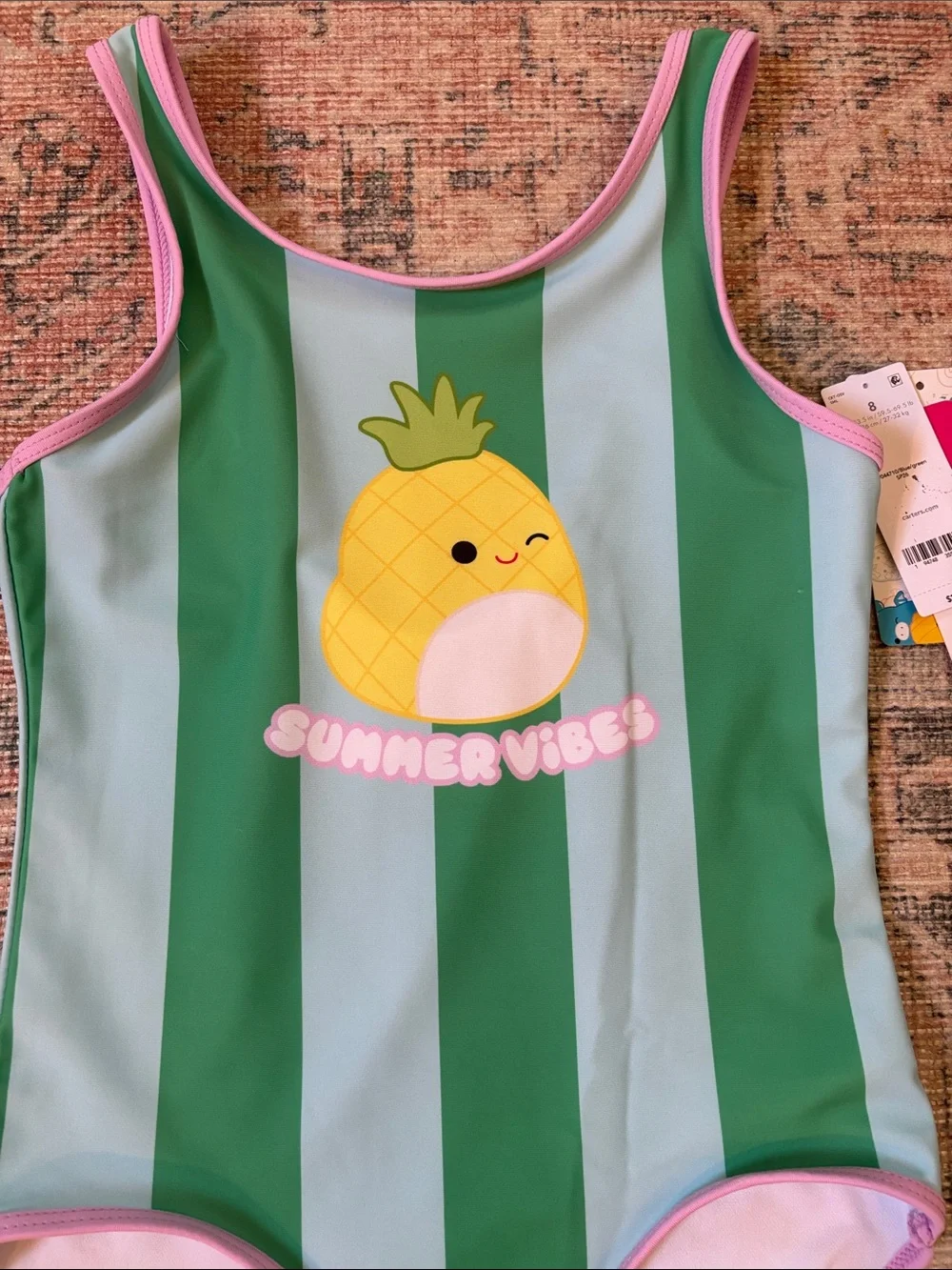 Carter's Squishmallows One-Piece Swimsuit Size 8